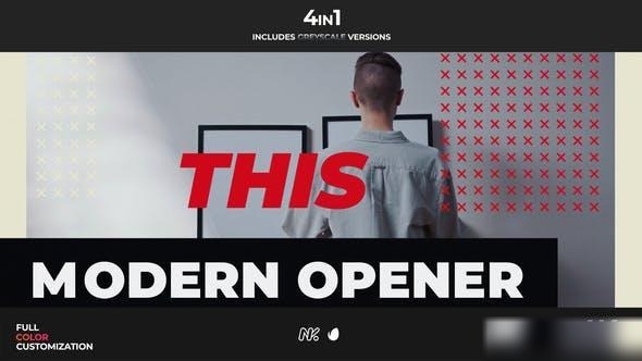 Videohive This Modern Opener Openers template preview
