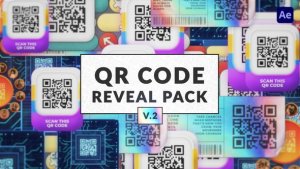 Videohive QR Code Reveal Pack 2 Elements template preview