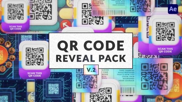 Videohive QR Code Reveal Pack 2 Elements template preview