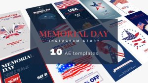 Videohive Memorial Day & 4th Of July Instagram Stories Product Promo template preview