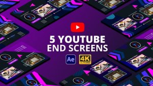 Videohive YouTube End Screens Vol.4 | After Effects Broadcast-packages template preview