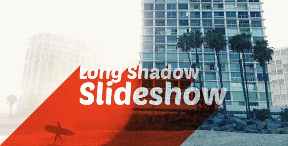 Videohive Long Shadow Slideshow Video Displays template preview