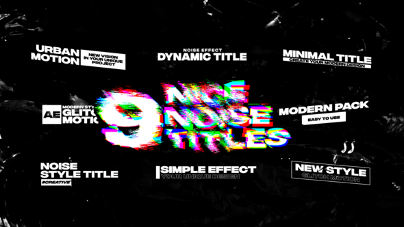 Videohive Glitch Titles | AE 42914262 Elements template preview