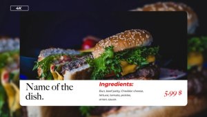 Videohive Food Menu | After Effects Titles template preview