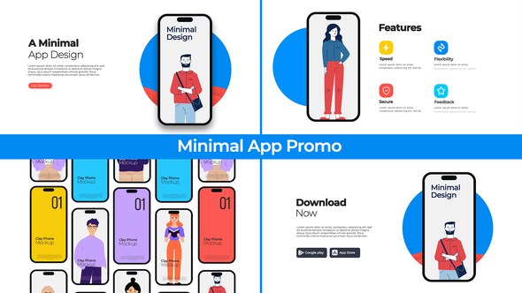Videohive Minimal App Promo 55600889 Product Promo template preview