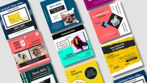 Videohive InstaPost 1080x1080 Video Displays template preview