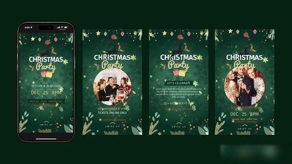 Videohive Christmas Party Instagram Stories 55697322