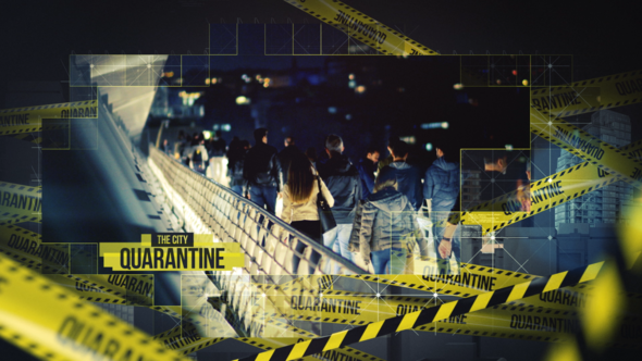 Videohive City Quarantine Opener Video Displays template preview