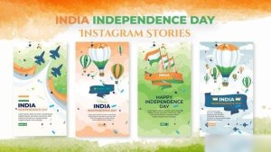 Videohive India Independence Day Instagram Stories Openers template preview