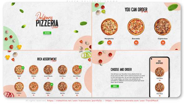 Videohive Pizza Delivery Promo Product Promo template preview