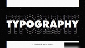 Videohive Glitch Kinetic Typography Titles template preview