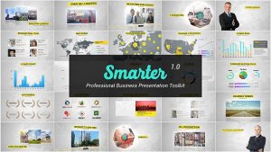 Videohive Smarter - Business Presentation & Infographics Toolkit Video Displays template preview