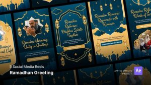 Videohive Social Media Reels - Ramadan Greeting After Effects Template Ramadan template preview