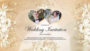 Videohive Golden Wedding Invitation Openers template preview