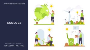 Videohive Ecology Animated Illustration | After Effects Elements template preview