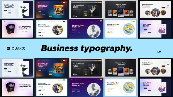Videohive Website Promo Typography Video Displays template preview