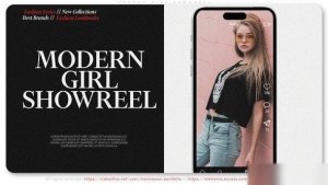 Videohive Modern Girl Showreel Openers template preview