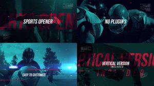Videohive Dynamic Sports Reel Openers template preview