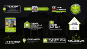 Videohive Real Estate Text Titles Elements template preview