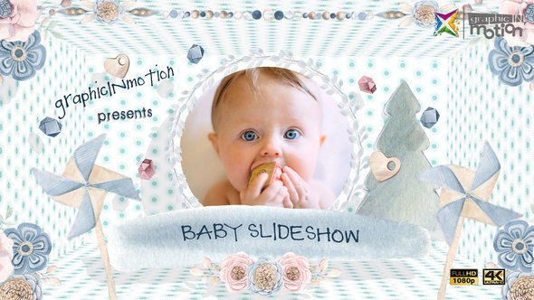 Videohive Baby Slideshow 23495063 Video Displays template preview