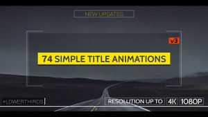 Simple Titles - v3 Video Displays template preview