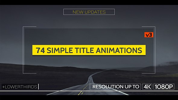Simple Titles - v3 Video Displays template preview