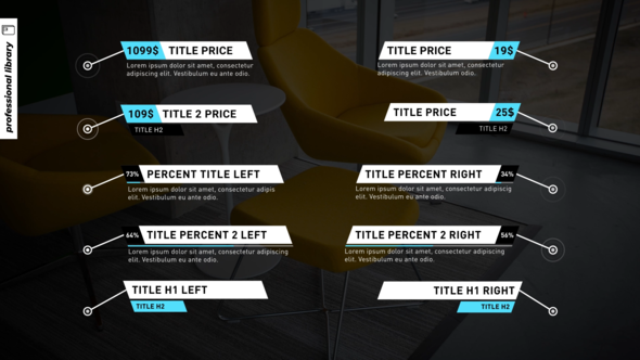 Videohive Call Outs Modern Titles template preview