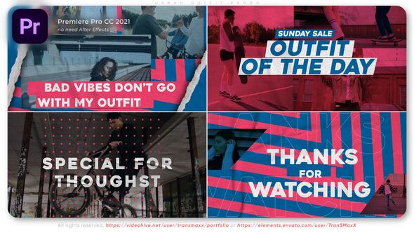 Urban Outfit Promo Premiere Pro template preview