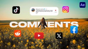 Videohive Comments Titles template preview