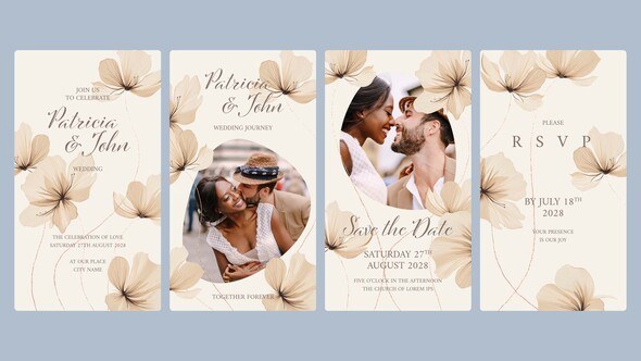 Videohive Wedding Invitation Video Template 52292589 Video Displays template preview