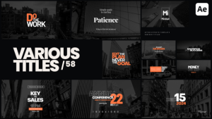 Videohive Various Titles 58 Titles template preview