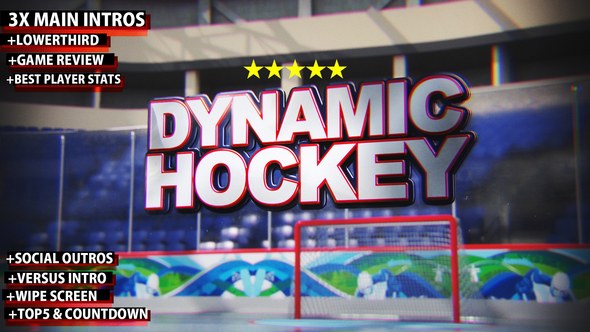 Videohive Dynamic Hockey Opener Openers template preview