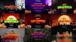 Videohive Halloween Treat or Trick Openers template preview