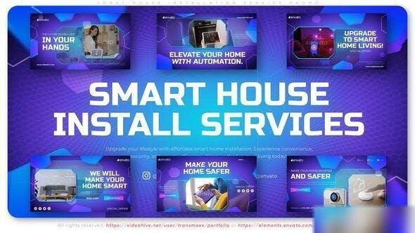 Videohive Smart House Installation Service Promo Openers template preview