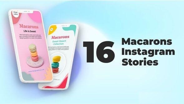 Videohive Macarons Instagram Stories