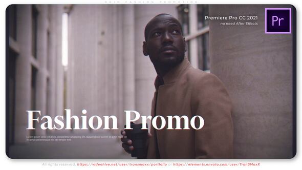 Grid Fashion Promotion Premiere Pro template preview