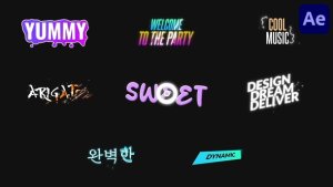 Videohive Colorful Sparks Titles for After Effects Titles template preview
