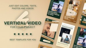 Videohive Luxury Green & Gold Instagram Reels Product Promo template preview