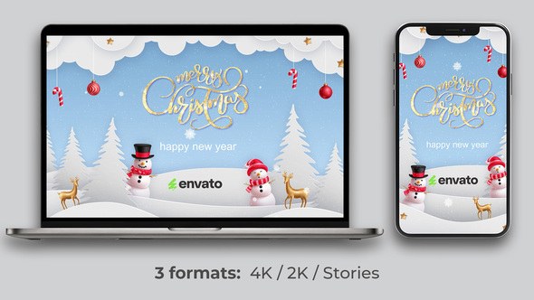 Videohive Merry Christmas Logo 60806435 Logo Stings template preview