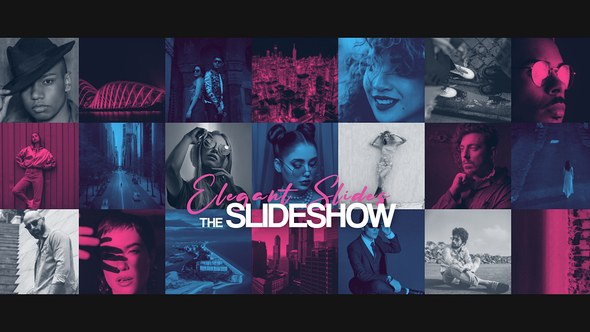 Videohive Elegant Mosaic Slideshow Video Displays template preview