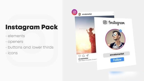 Videohive Instagram Pack 21554136 Elements template preview