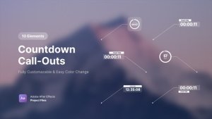 Videohive Countdown Callouts Elements template preview