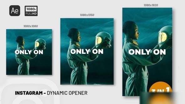 Videohive Instagram Dynamic Opener 34303377 Openers template preview