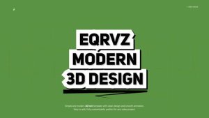 3D Text Animation | After Effects Titles template preview