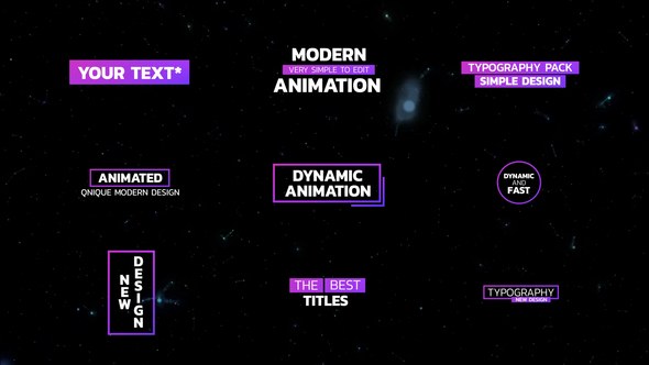 Videohive Minimal Titles and Gradient | After Effects Titles template preview