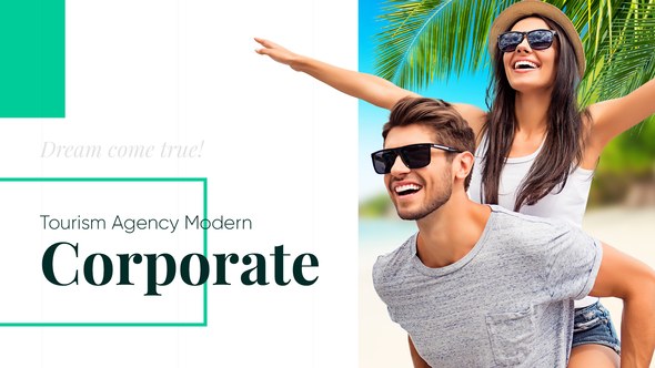 Videohive Tourism Agency Presentation Video Displays template preview