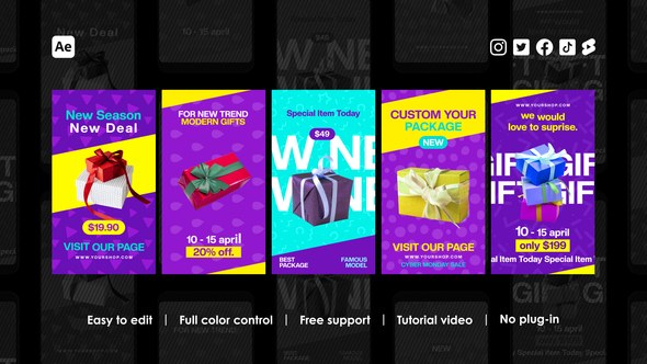 Videohive Discount Instagram Stories 45597278 Product Promo template preview