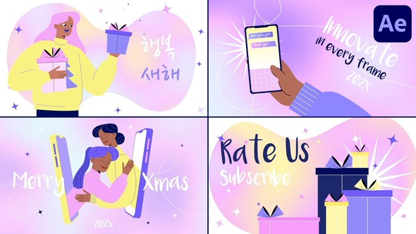Videohive New Year Slides | After Effects Openers template preview