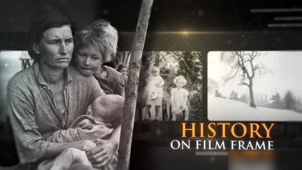 Videohive History on Film Frame Openers template preview