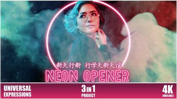 Videohive Neon Opener 26243256 Openers template preview